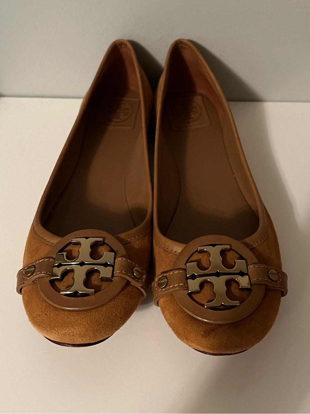Tory Burch Suede Ballet Flats-Size 10 - Picture 2 of 10